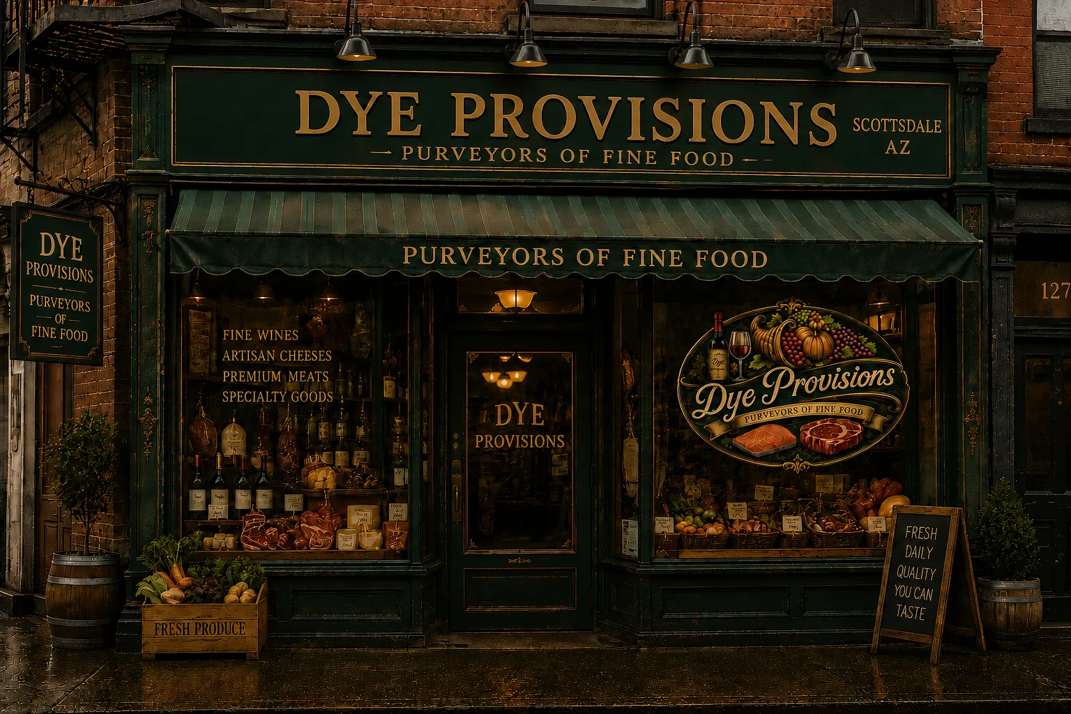The Dye Provisions storefront
