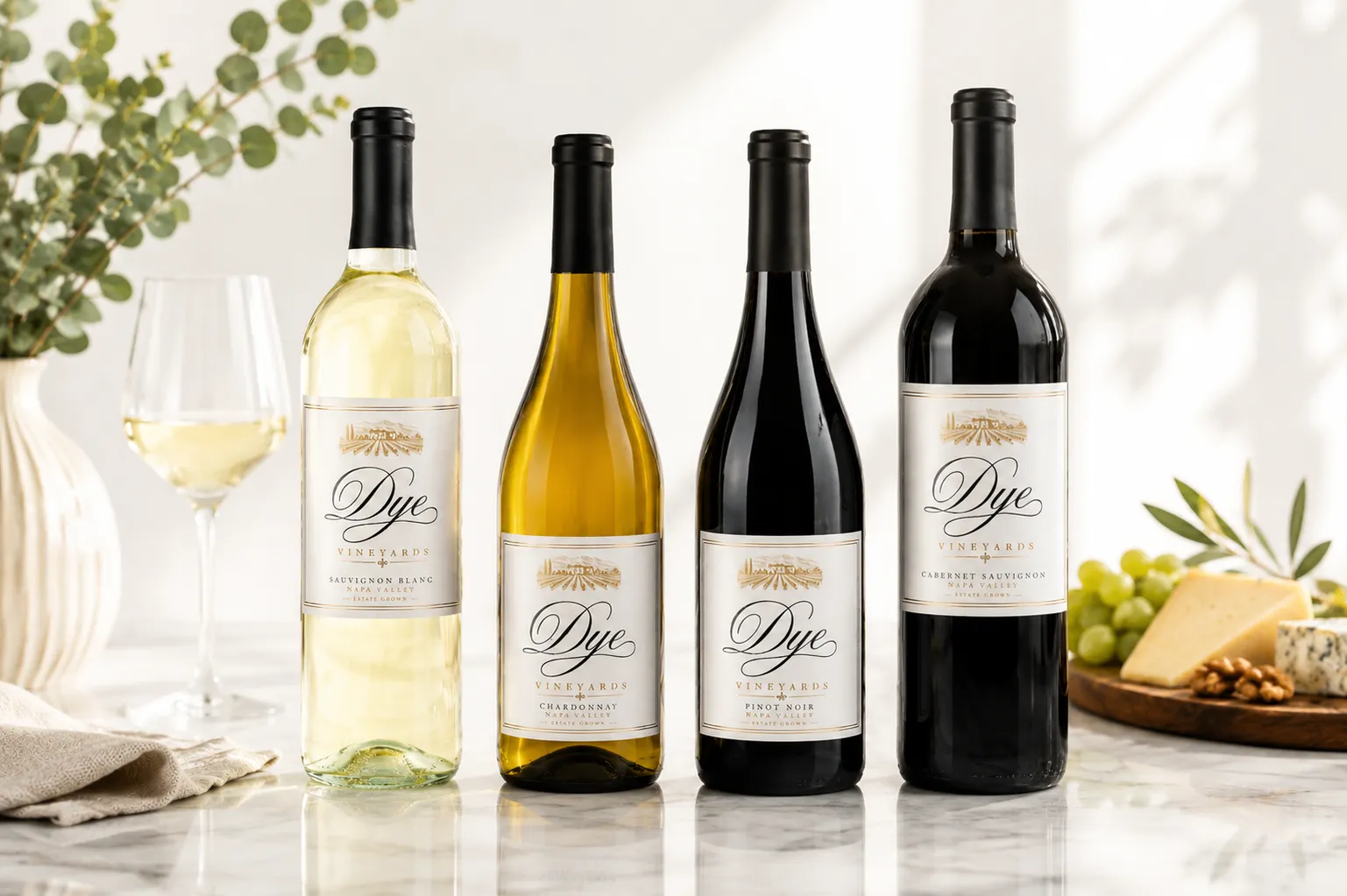 Dye Vineyards wine collection