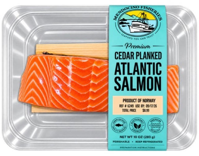 Cedar Planked Atlantic Salmon Portion