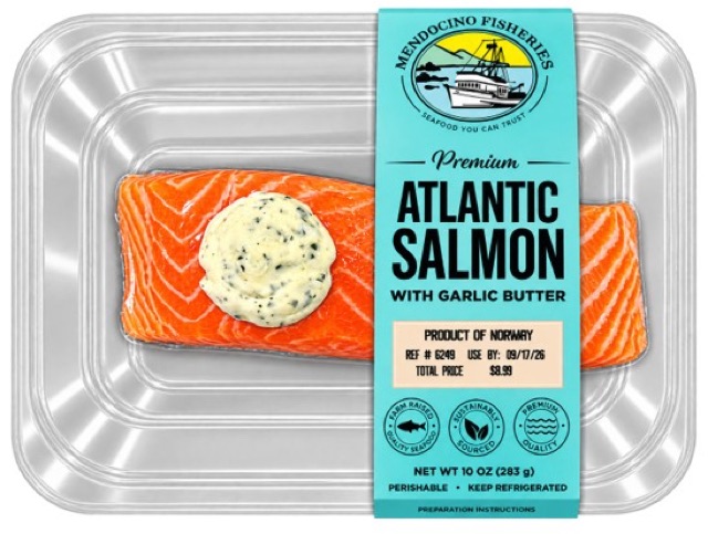 Atlantic Salmon Portion with Garlic Butter