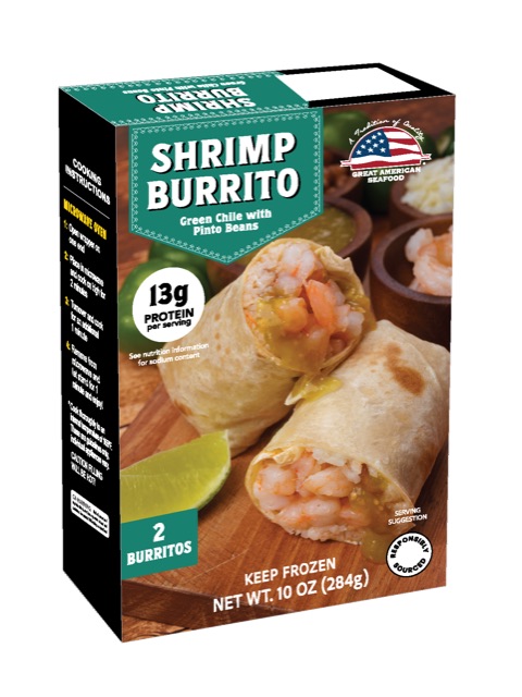 Shrimp Burrito Grn W/ Pin Bns